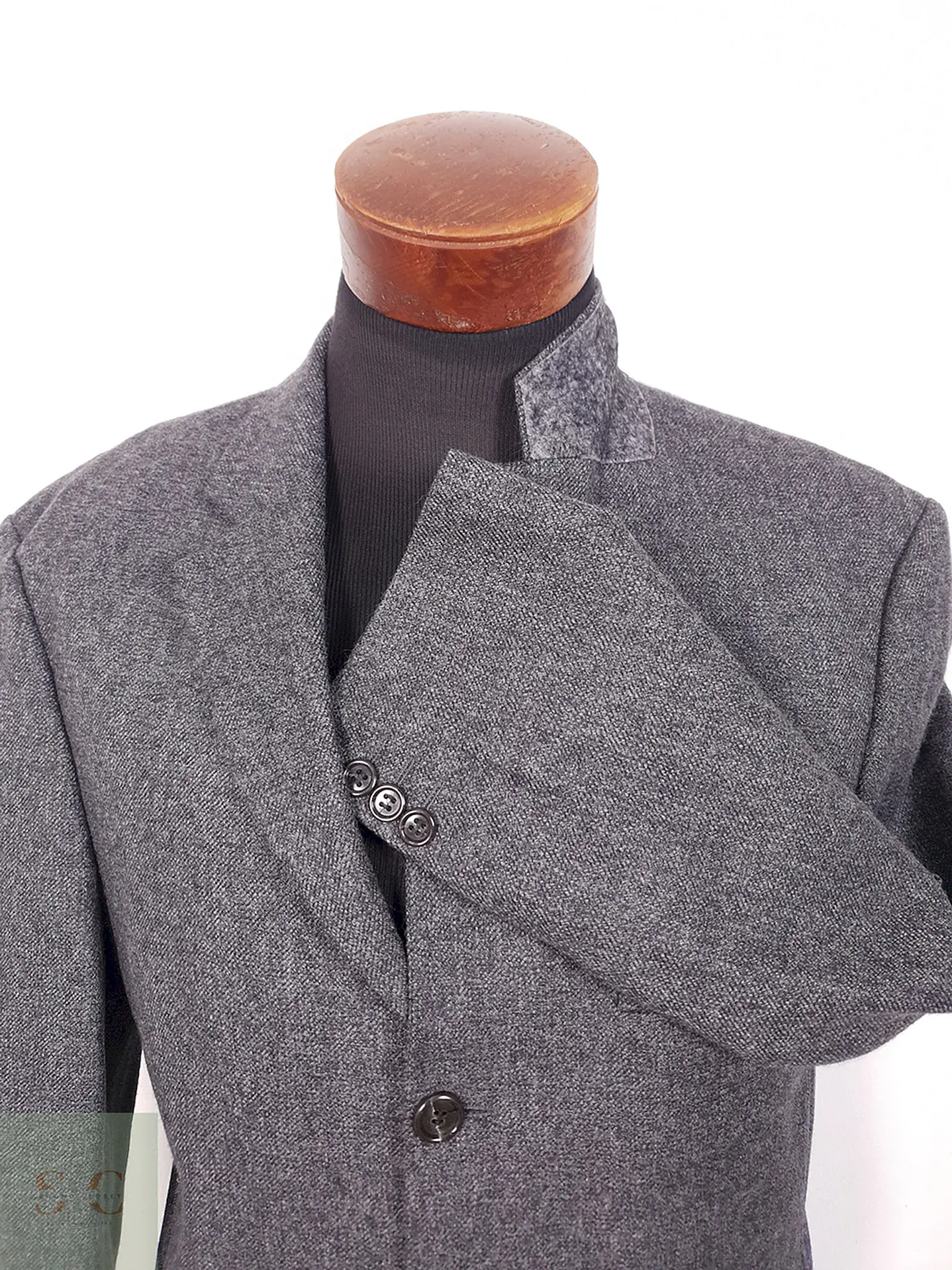 Blazer Vintage Plomo 100% Lana Virgen - Talla L 5