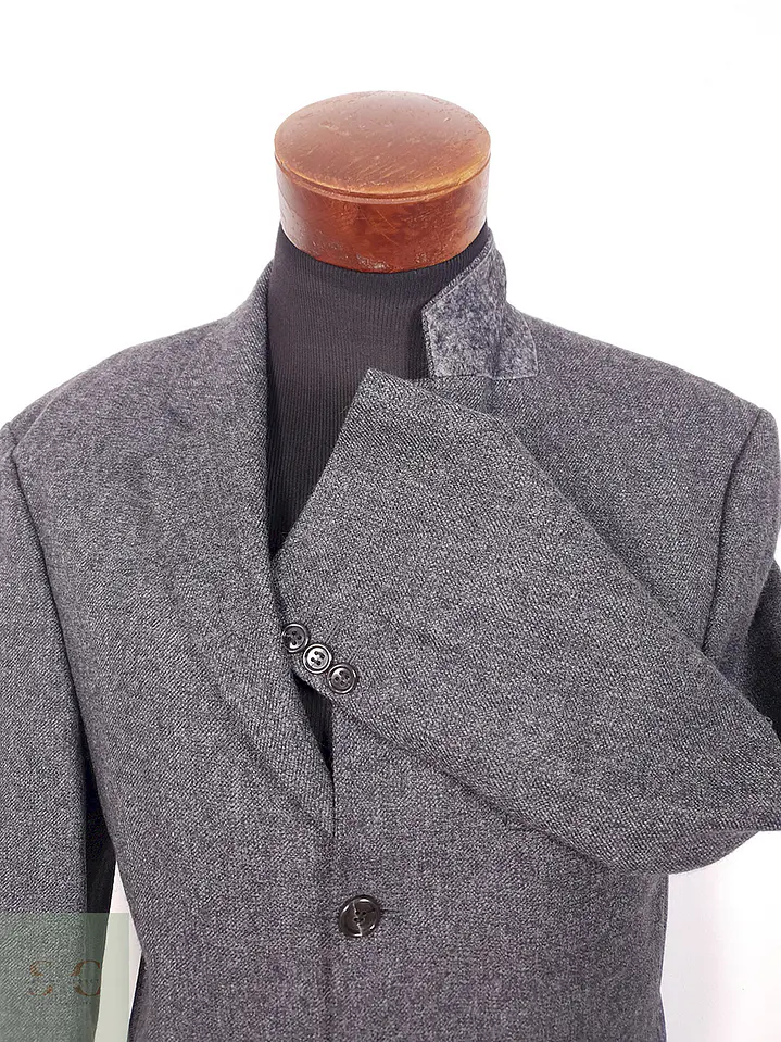 Blazer Vintage Plomo 100% Lana Virgen - Talla L 5