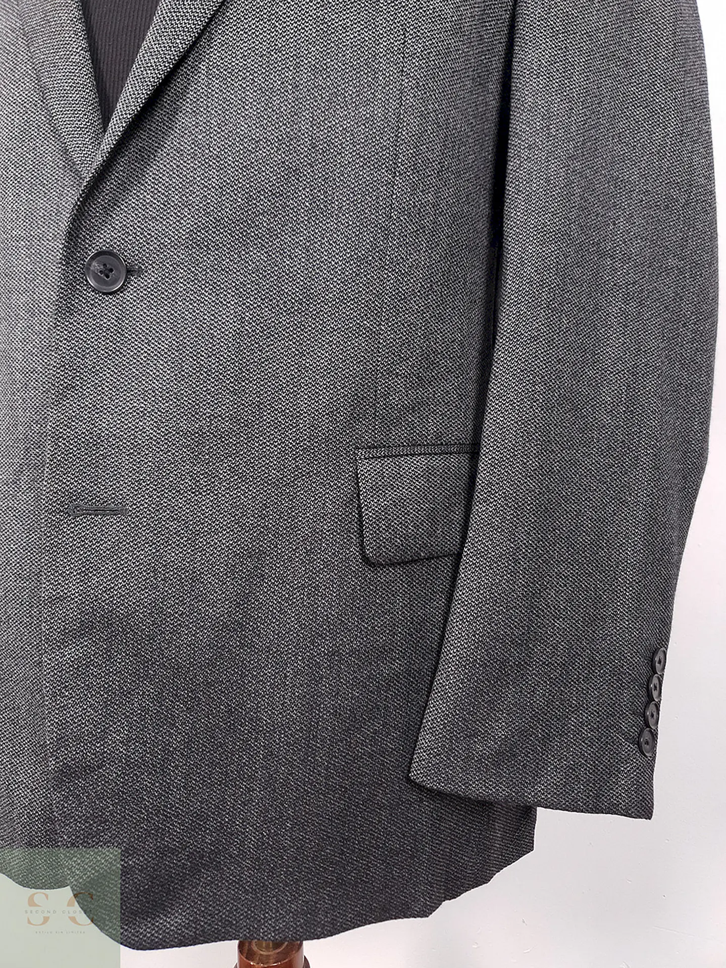 Blazer Odenmark Plomo 100% Lana Virgen - Talla ML 4