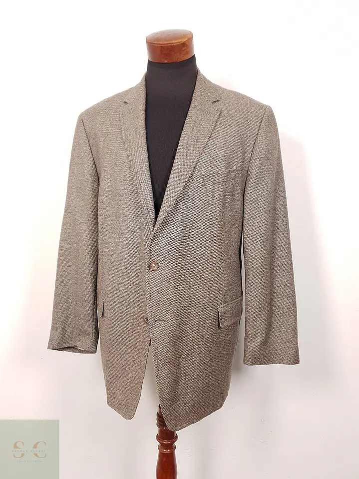 Blazer Atelier Torino Fairway Jacket by Marlane 100% Lana Virgen Café - Talla LXL 3