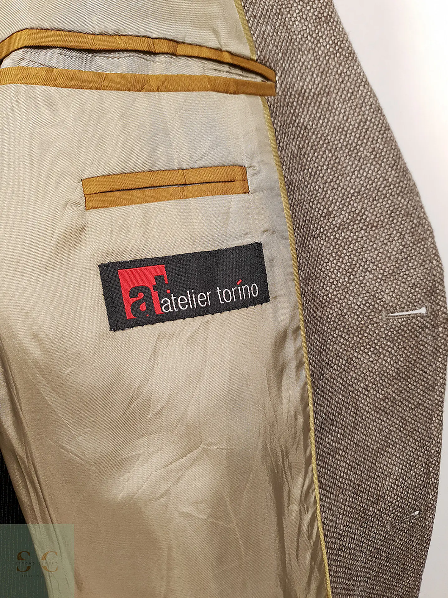 Blazer Atelier Torino Fairway Jacket by Marlane 100% Lana Virgen Café - Talla LXL 8