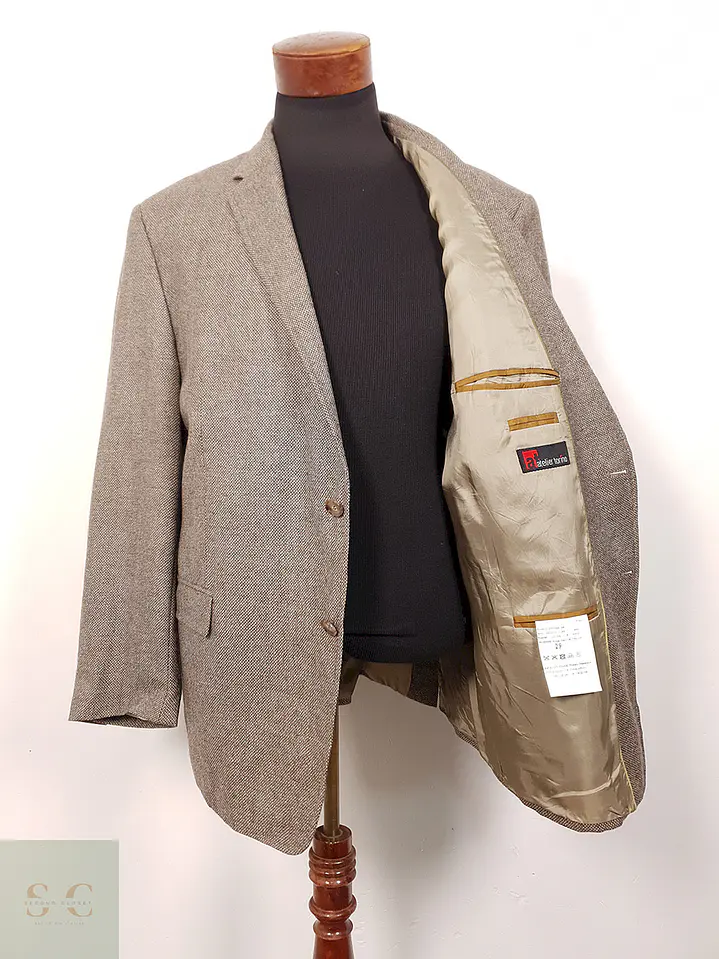 Blazer Atelier Torino Fairway Jacket by Marlane 100% Lana Virgen Café - Talla LXL 1
