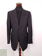 Blazer Canali Negro Raya Diplomática Lana Sastrería Italiana Talla L - Miniatura 1