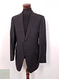 Blazer Canali Negro Raya Diplomática Lana Sastrería Italiana Talla L - Miniatura 2
