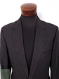 Blazer Canali Negro Raya Diplomática Lana Sastrería Italiana Talla L - Miniatura 5