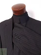 Blazer Canali Negro Raya Diplomática Lana Sastrería Italiana Talla L - Miniatura 6