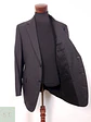 Blazer Canali Negro Raya Diplomática Lana Sastrería Italiana Talla L - Miniatura 9