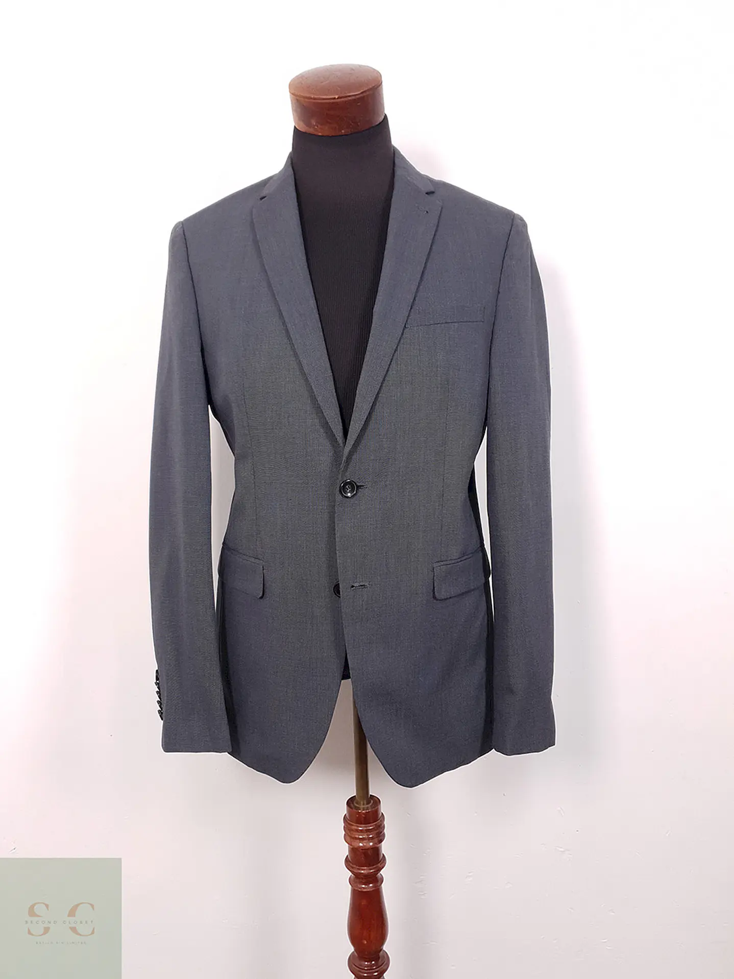 Blazer Angelo Litrico Slim Fit Plomo Azulado - Talla SM 3