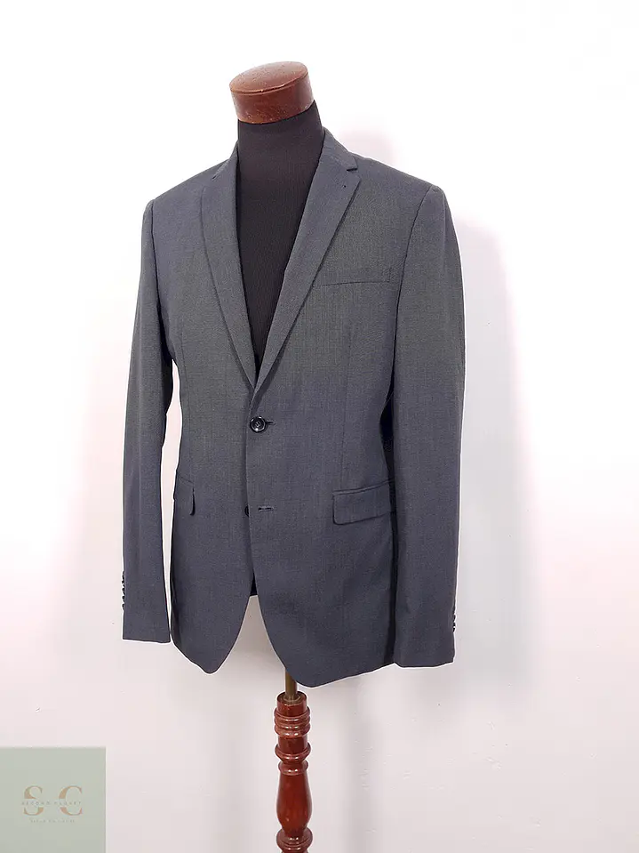 Blazer Angelo Litrico Slim Fit Plomo Azulado - Talla SM 2