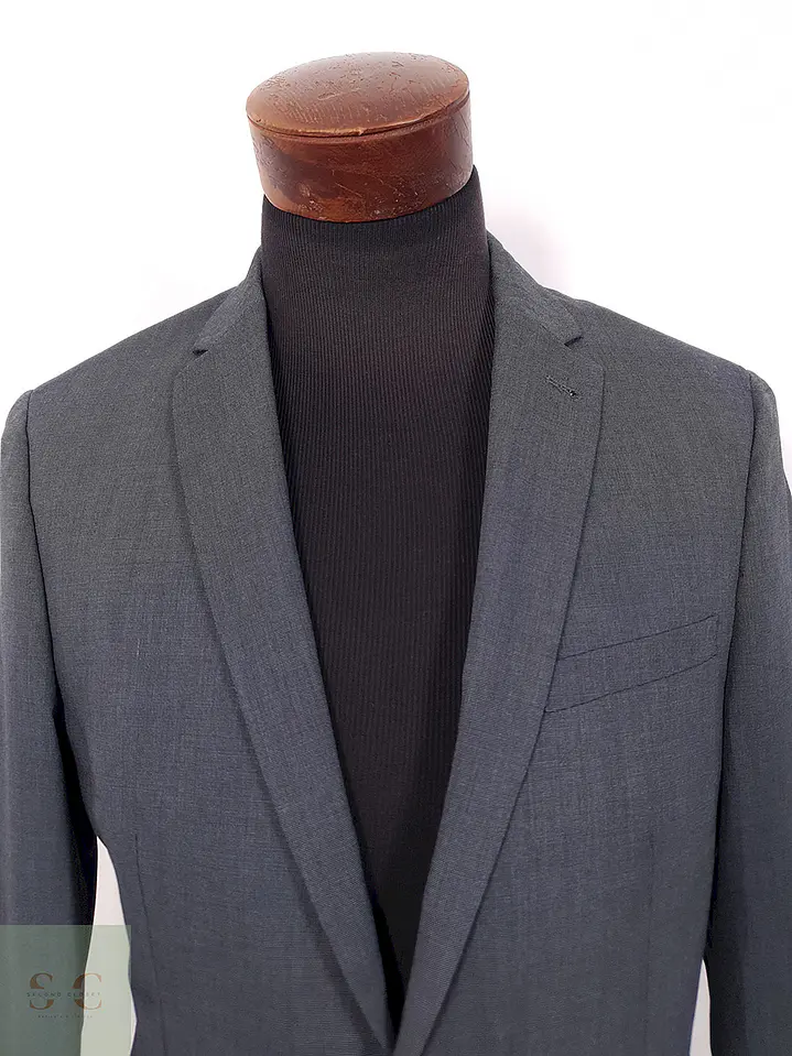 Blazer Angelo Litrico Slim Fit Plomo Azulado - Talla SM 5