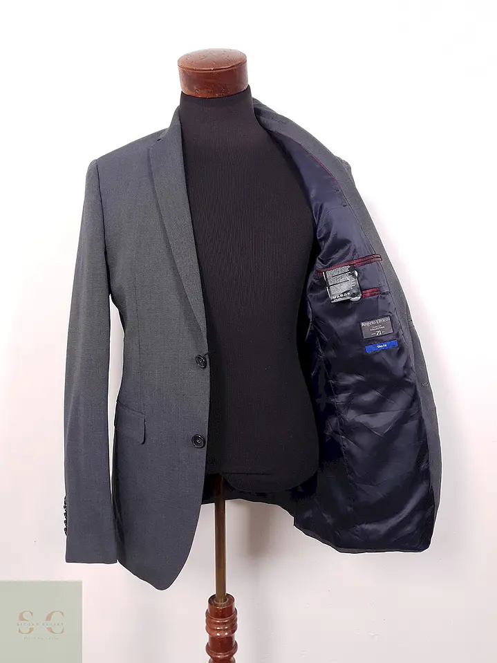 Blazer Angelo Litrico Slim Fit Plomo Azulado - Talla SM 1