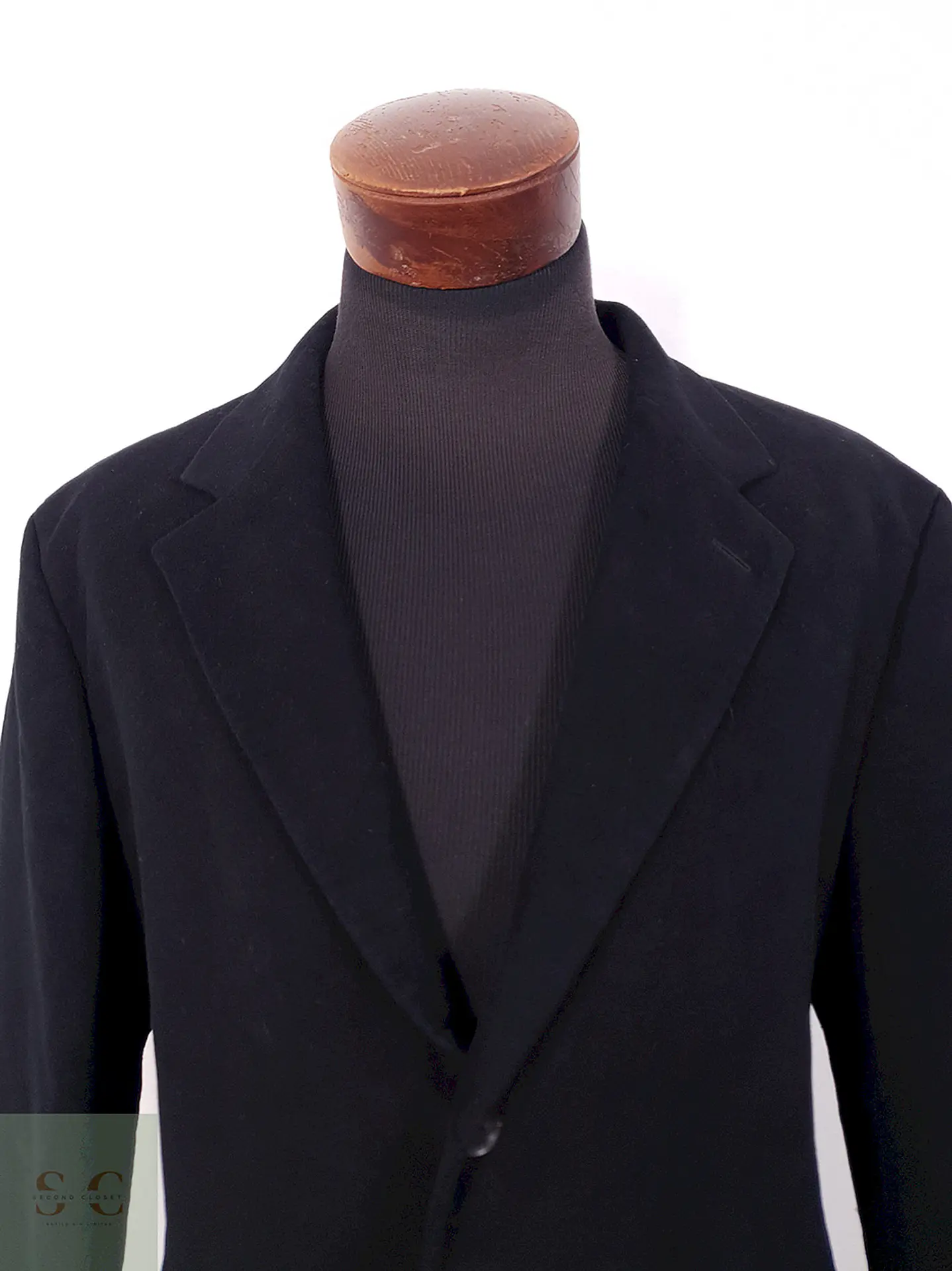Blazer Regent Negro Algodón Grueso Gamuzado - Talla LXL 4
