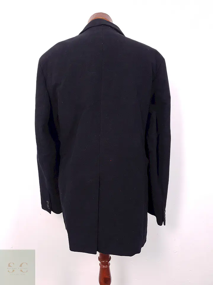 Blazer Regent Negro Algodón Grueso Gamuzado - Talla LXL 10
