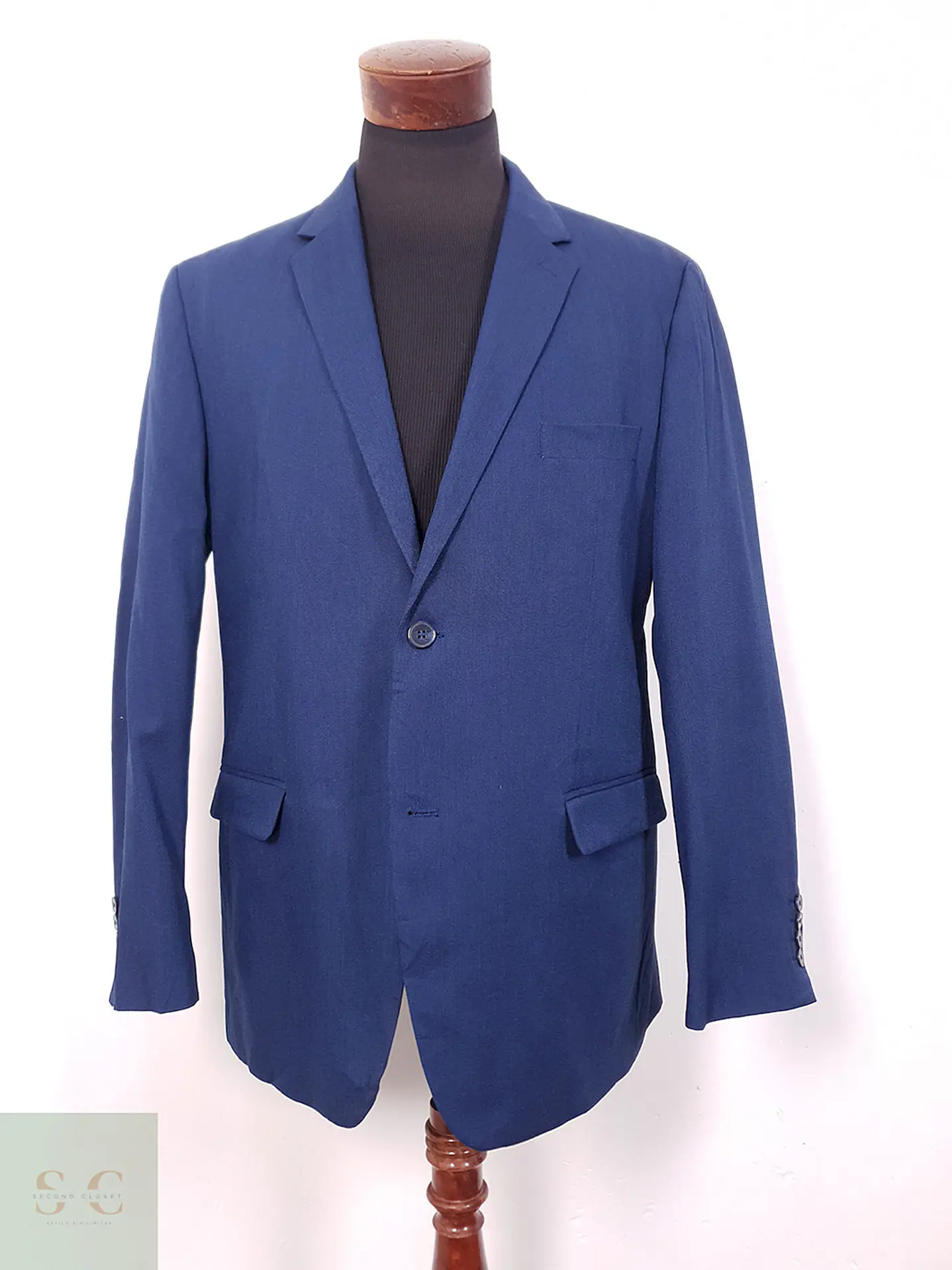 Blazer Canda Azul Regular Fit Mezcla Sintético - Talla LXL 1