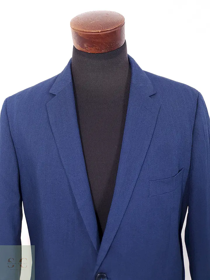 Blazer Canda Azul Regular Fit Mezcla Sintético - Talla LXL 4
