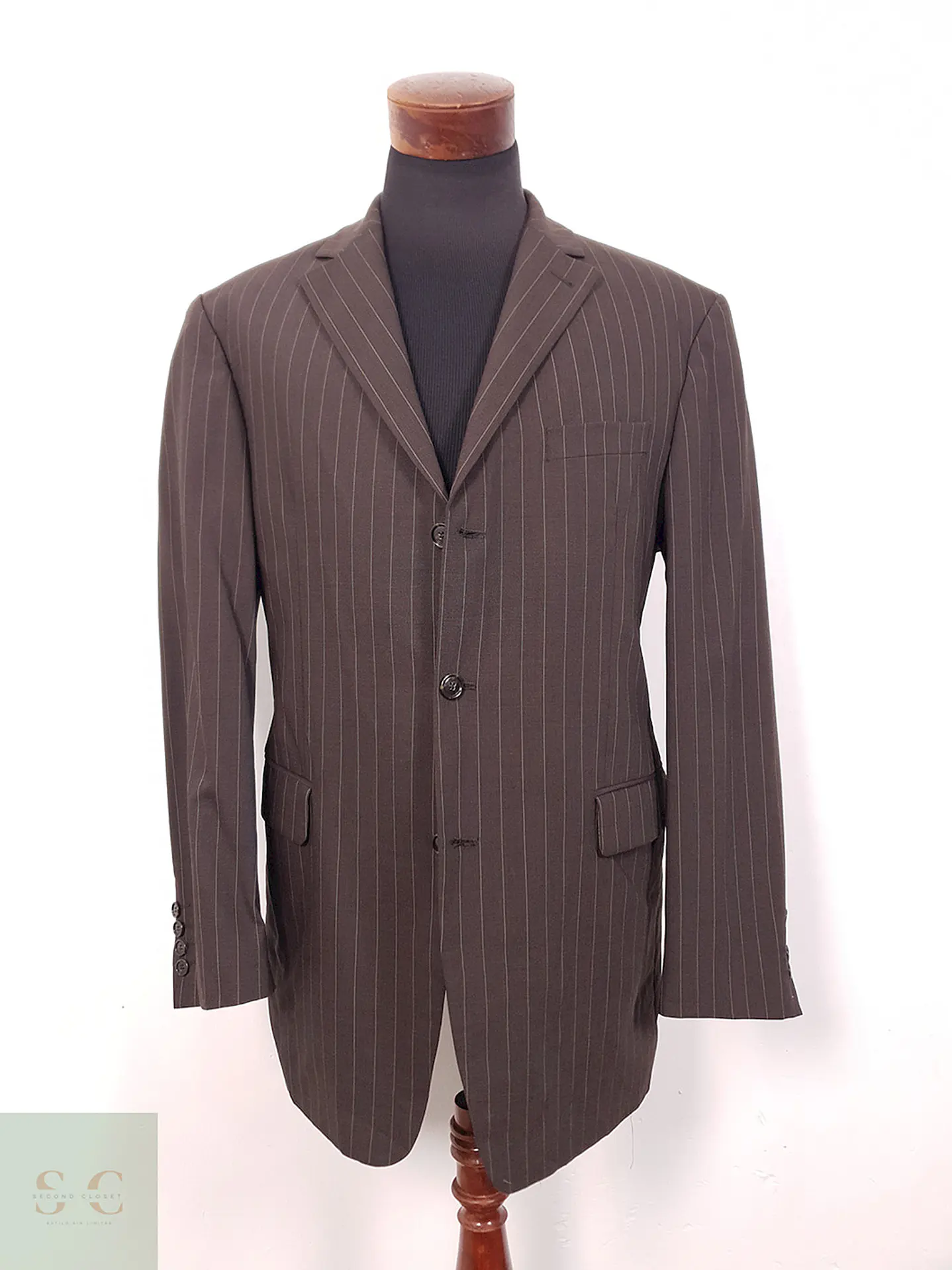 Blazer Benvenuto Mix Café Rayas Naranja - Talla XL 1