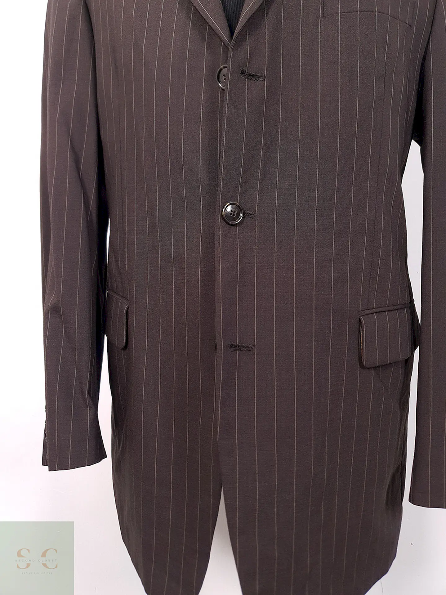 Blazer Benvenuto Mix Café Rayas Naranja - Talla XL 3
