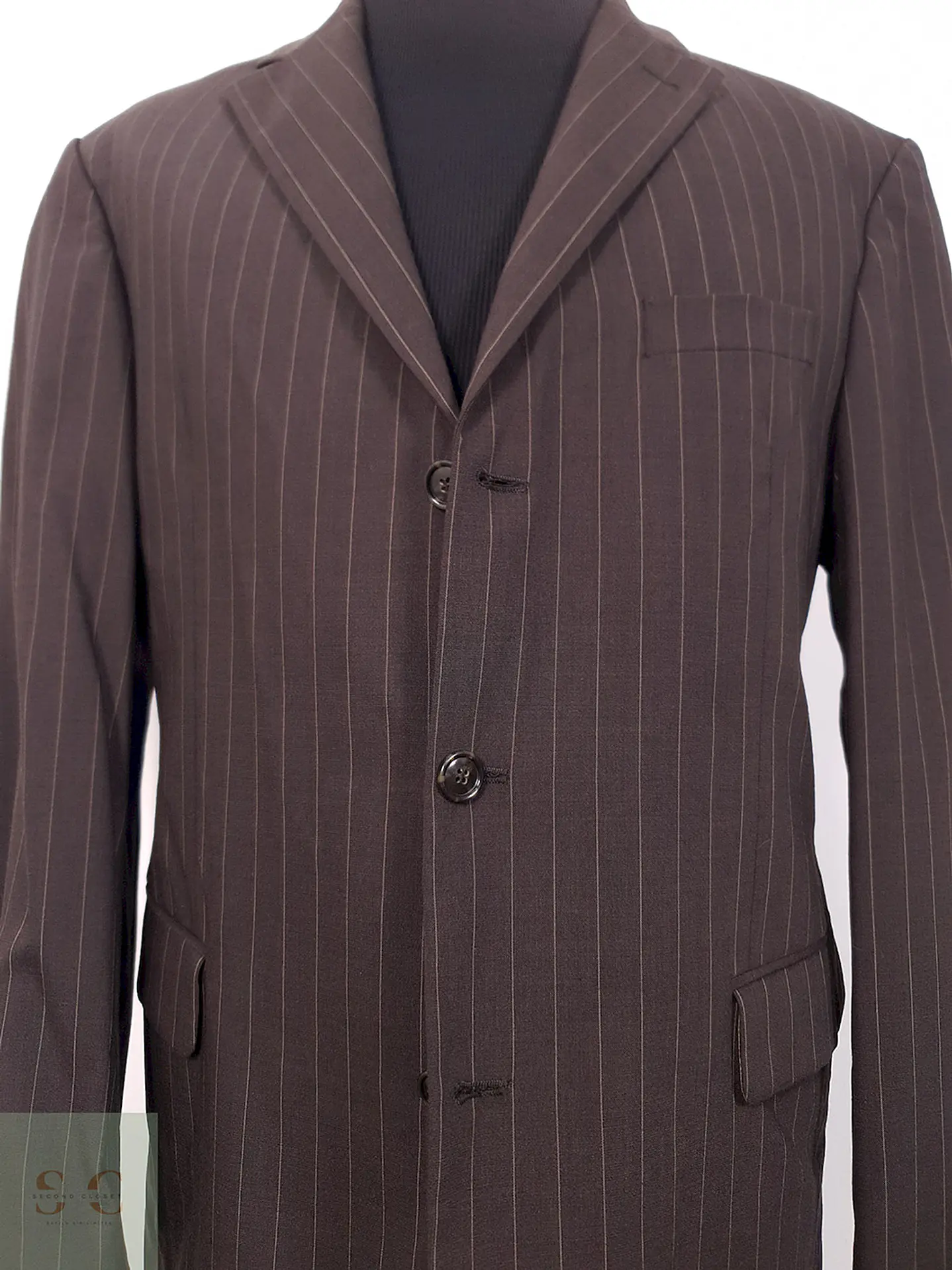 Blazer Benvenuto Mix Café Rayas Naranja - Talla XL 4
