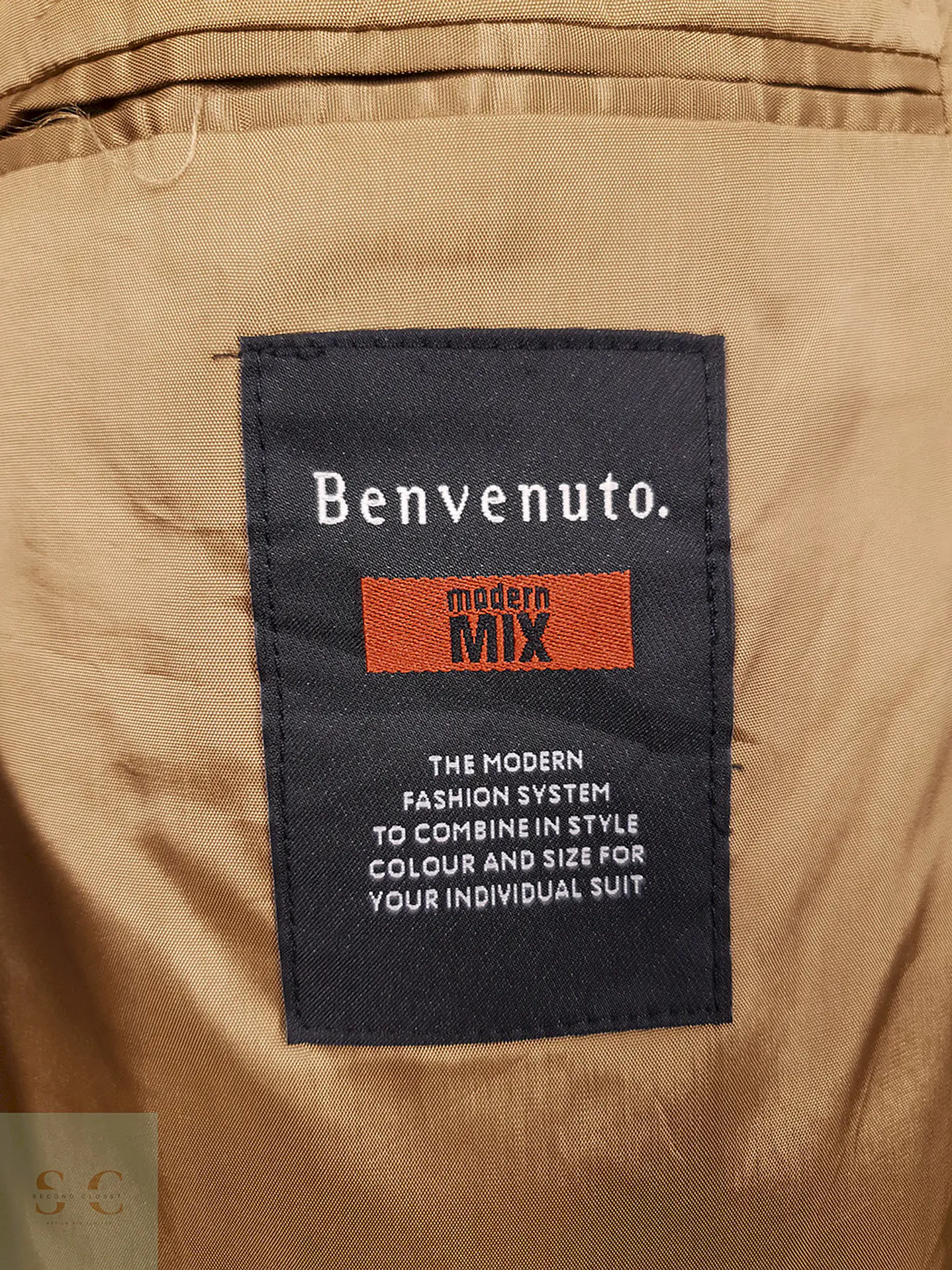 Blazer Benvenuto Mix Café Rayas Naranja - Talla XL 7