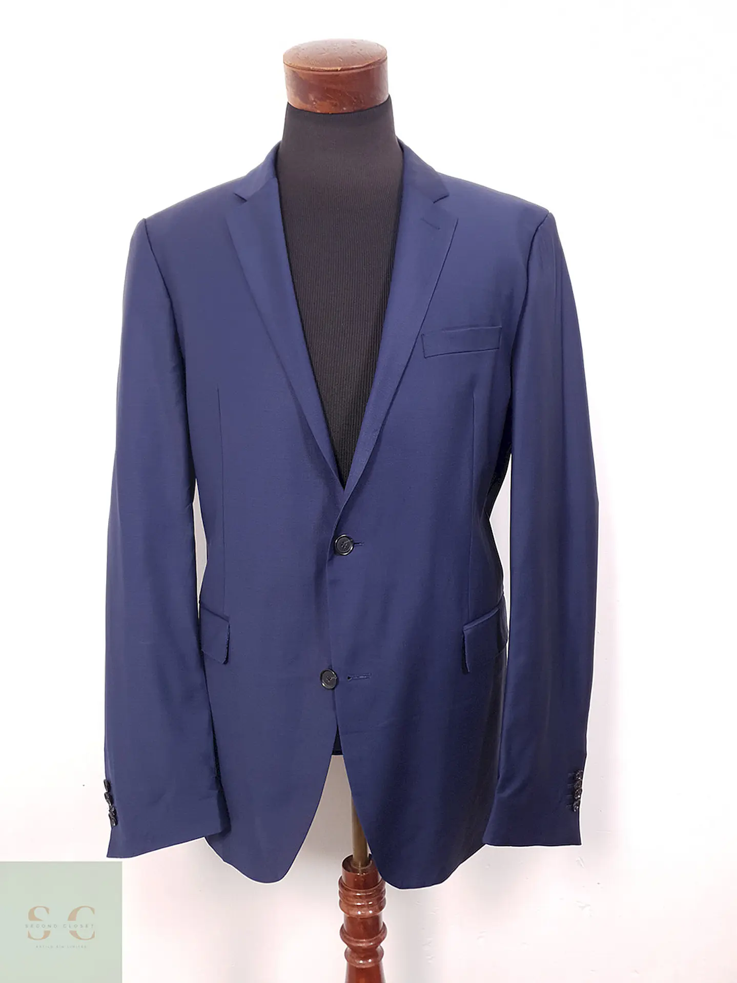 Blazer Joop Azul Rey Lana Poliamida Elastano - Talla LXL 1