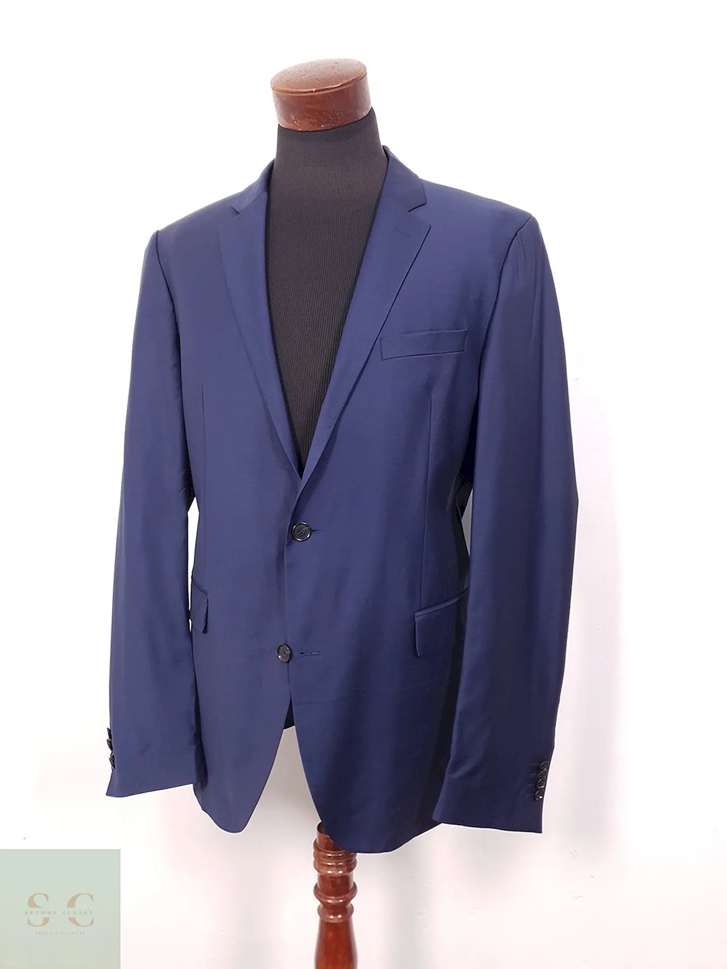 Blazer Joop Azul Rey Lana Poliamida Elastano - Talla LXL 2