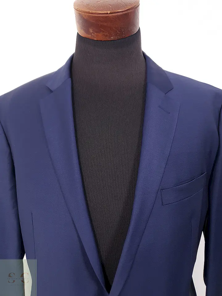 Blazer Joop Azul Rey Lana Poliamida Elastano - Talla LXL 4