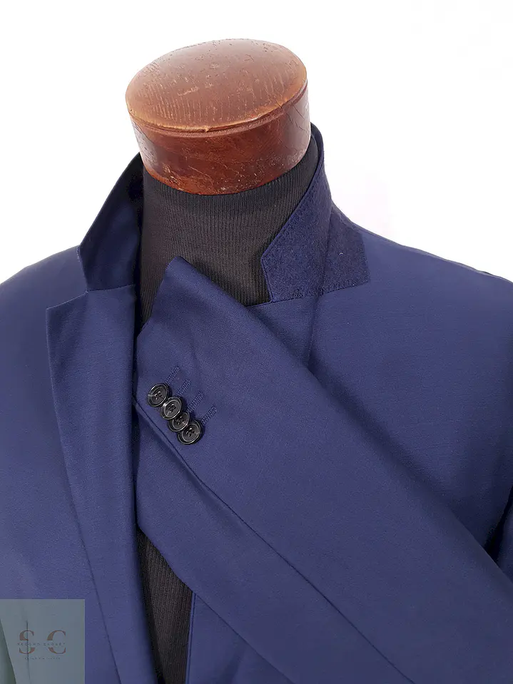 Blazer Joop Azul Rey Lana Poliamida Elastano - Talla LXL 6