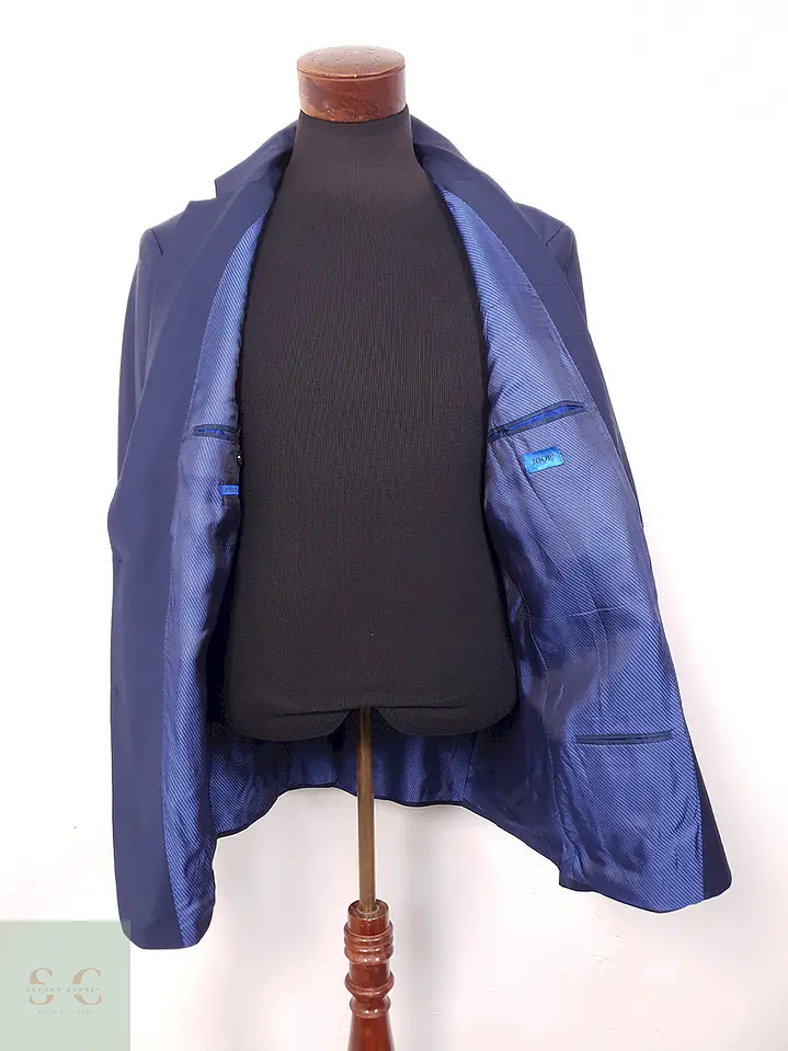 Blazer Joop Azul Rey Lana Poliamida Elastano - Talla LXL 11