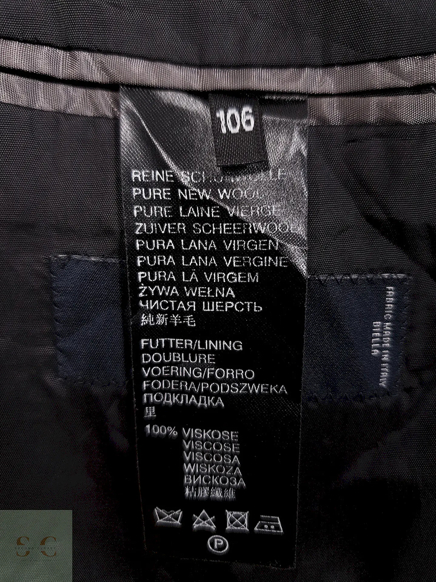 Blazer Roy Robson Plomo Muy Oscuro 100% Lana Virgen Reda - Talla L 7