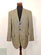 Blazer Werther chaqueta lana virgen y seda Dorado azul – Talla XL - Miniatura 2