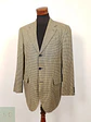 Blazer Werther chaqueta lana virgen y seda Dorado azul – Talla XL - Miniatura 3