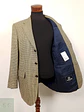 Blazer Werther chaqueta lana virgen y seda Dorado azul – Talla XL - Miniatura 1