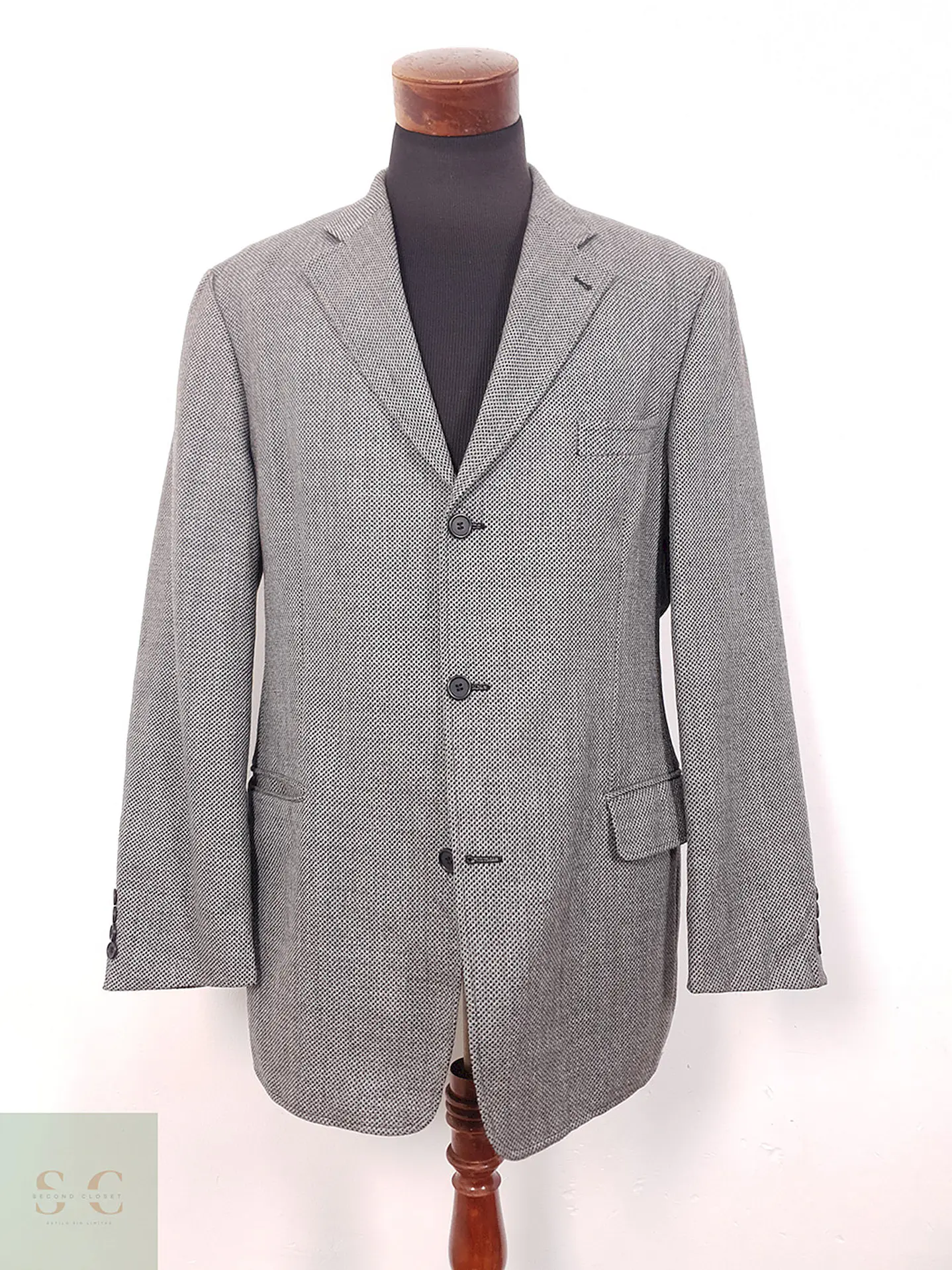 Blazer Canda Gris 100% Lana Virgen - Talla L 1