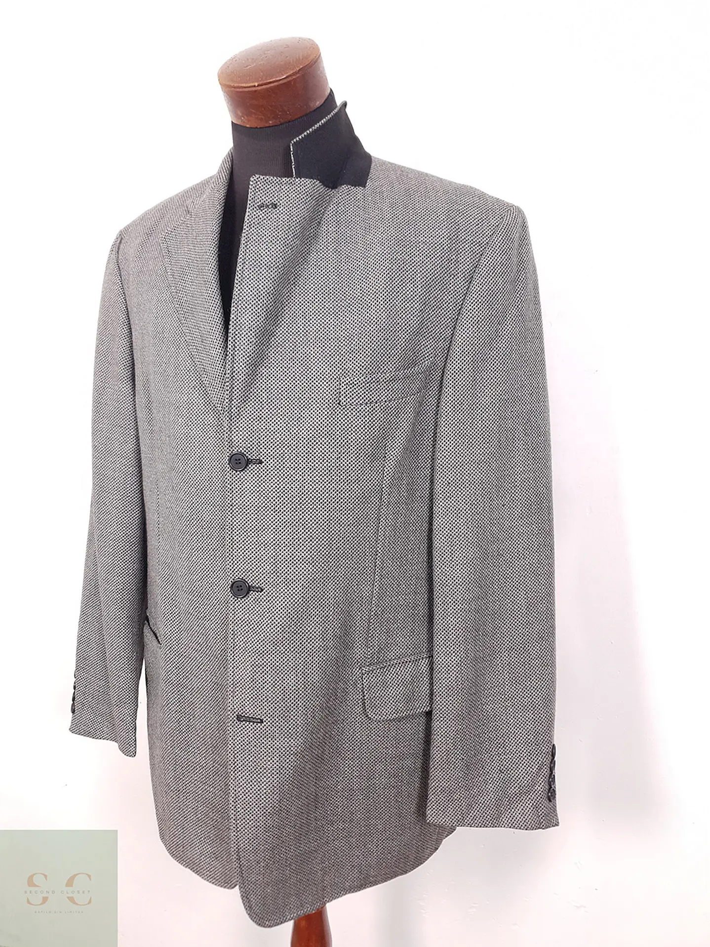 Blazer Canda Gris 100% Lana Virgen - Talla L 7