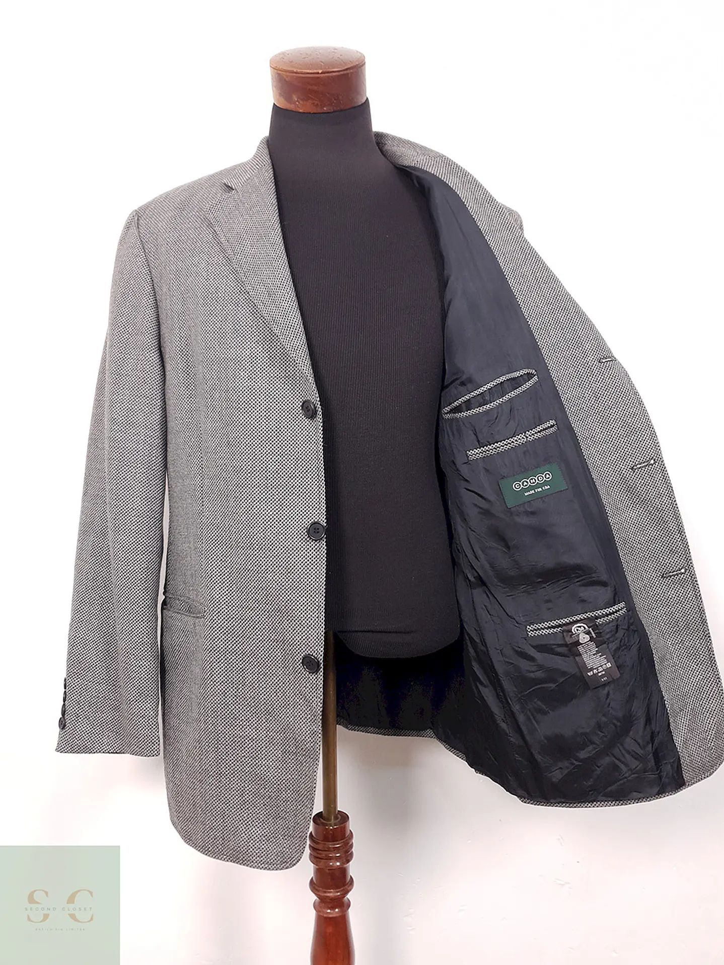 Blazer Canda Gris 100% Lana Virgen - Talla L 9