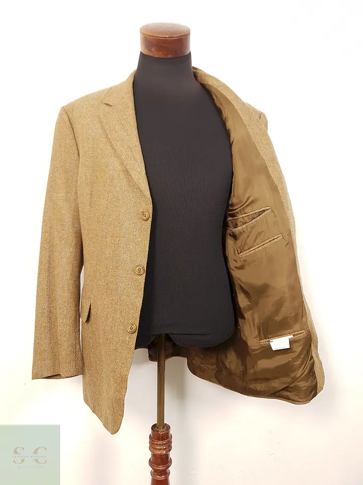 Blazer Lanificio di Pray Café 100% Algodón - Talla L 10