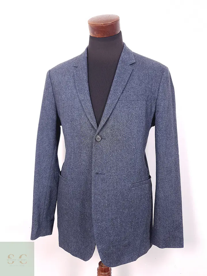 Blazer Cos Azul Lana con Poliamida - Talla M 2