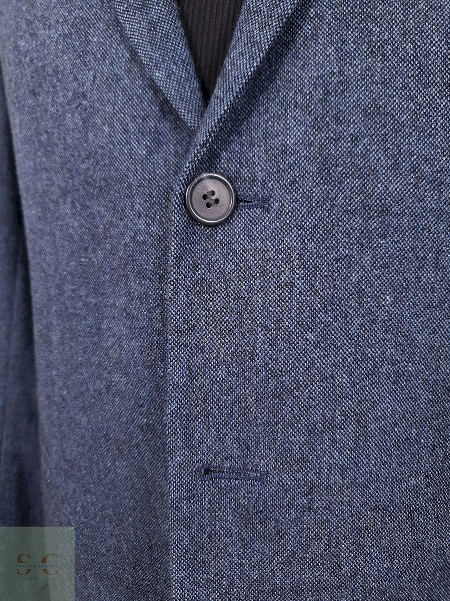 Blazer Cos Azul Lana con Poliamida - Talla M 3