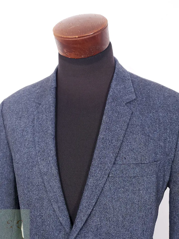 Blazer Cos Azul Lana con Poliamida - Talla M 4