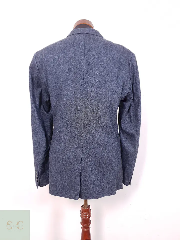 Blazer Cos Azul Lana con Poliamida - Talla M 11