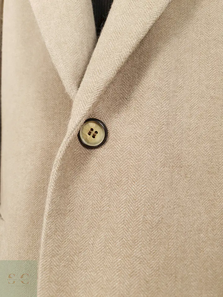 Blazer Selhach Beige Oscuro 50% Cashmere Lana Angora - Talla XL-XXL 4