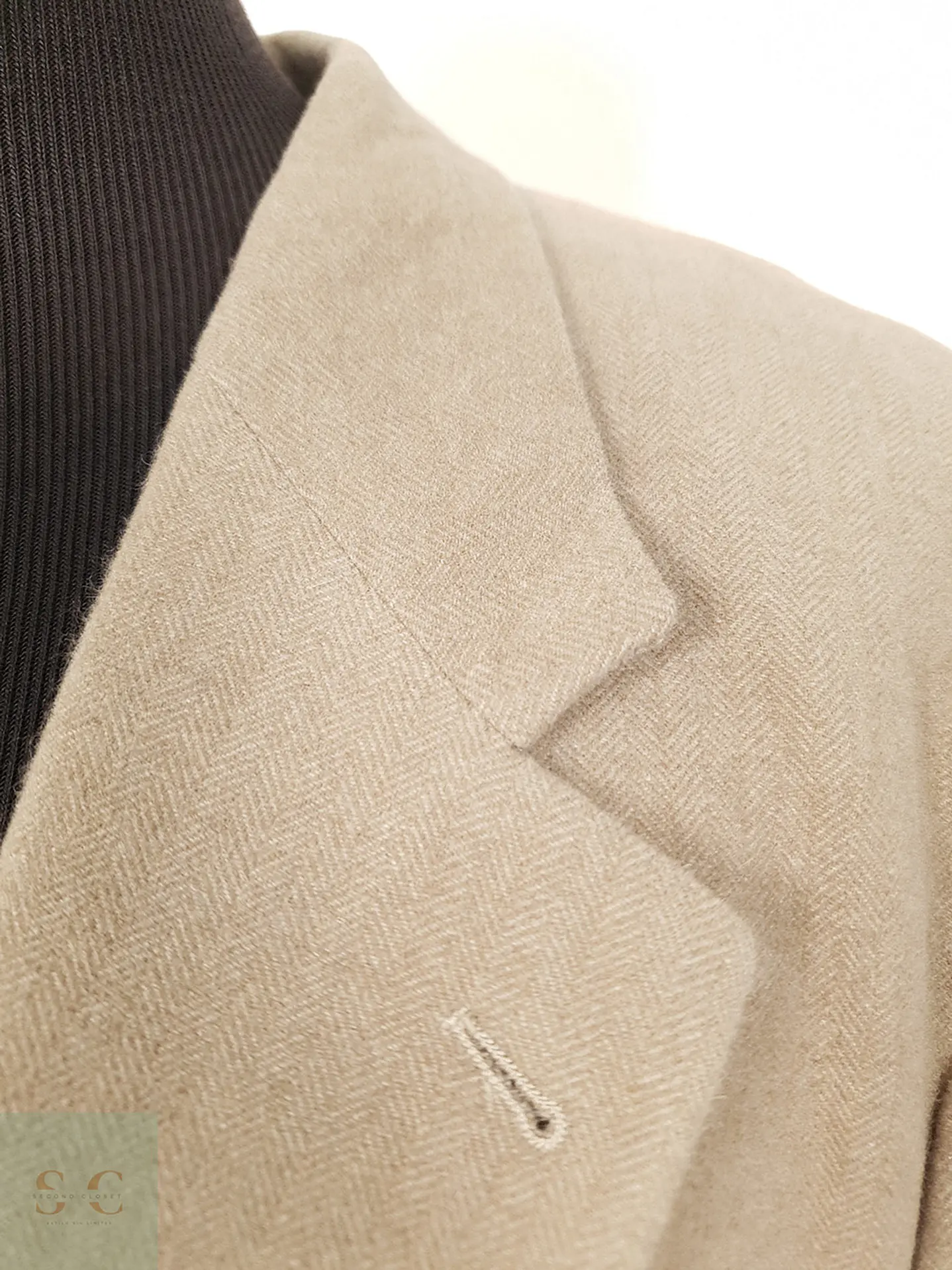 Blazer Selhach Beige Oscuro 50% Cashmere Lana Angora - Talla XL-XXL 6