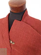 Blazer Engbers Roudiere Francés Rojo Ladrillo Mezcla Lino - Talla XXL - Miniatura 5