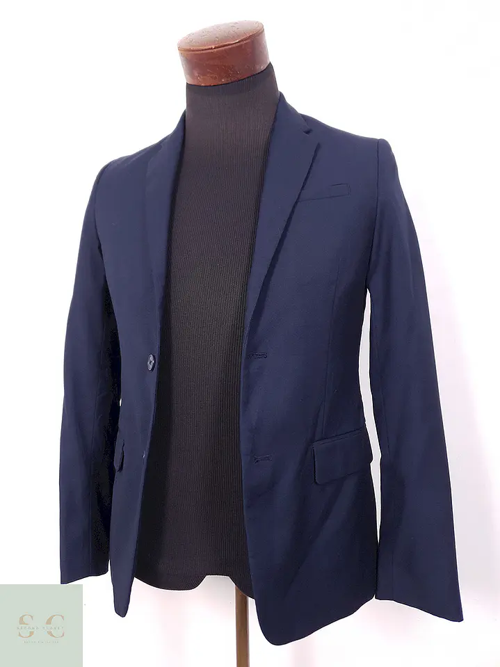 Blazer Básico Azul Oscuro - Talla XXS 3