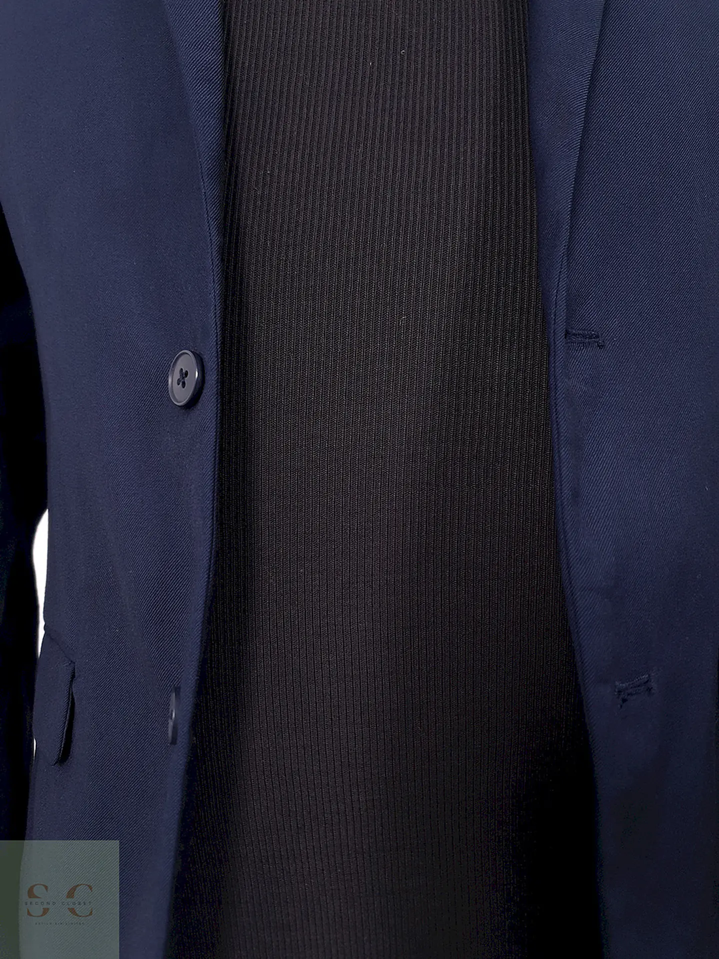 Blazer Básico Azul Oscuro - Talla XXS 4