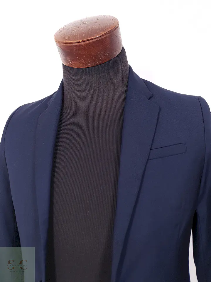 Blazer Básico Azul Oscuro - Talla XXS 5