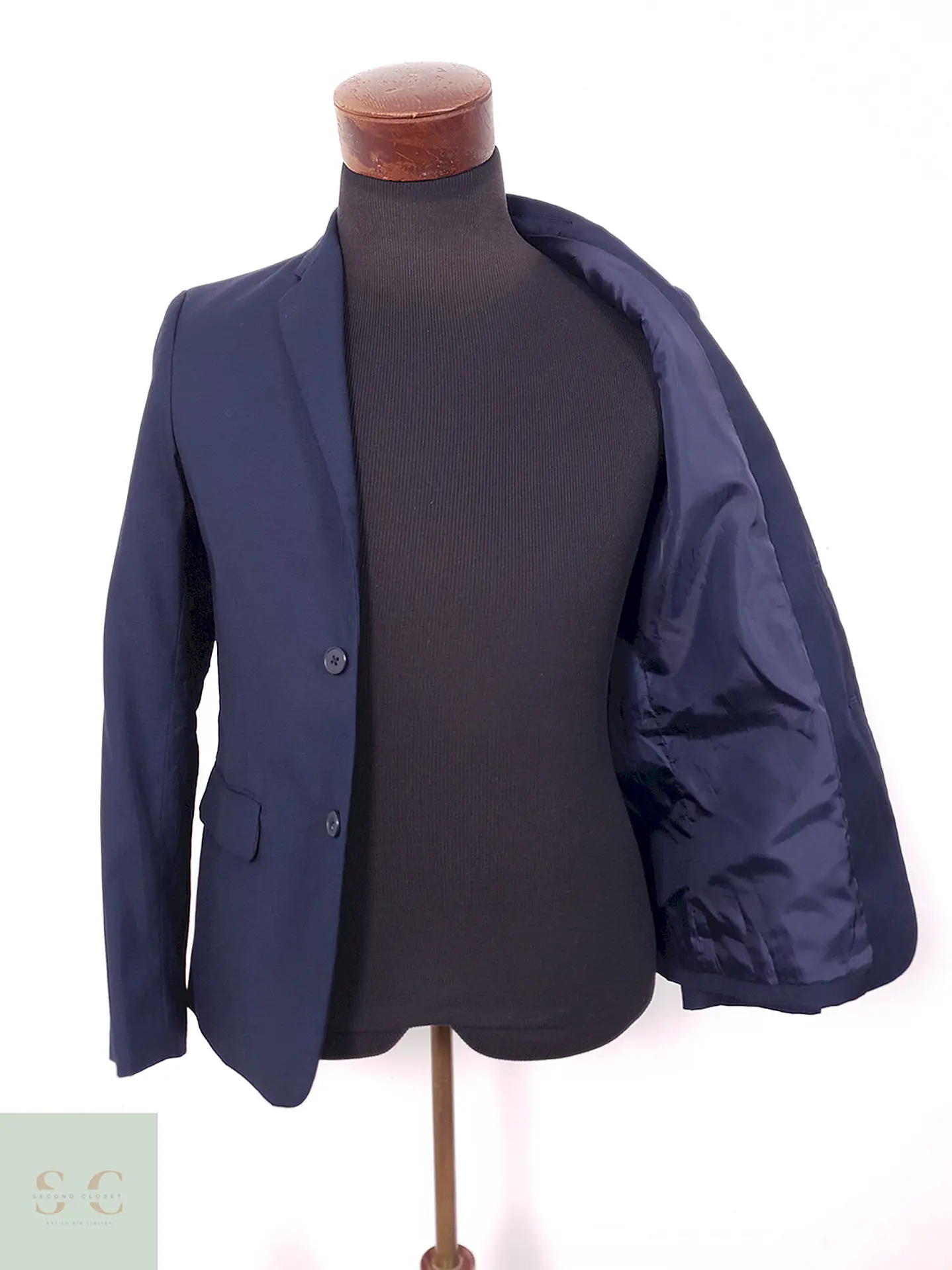 Blazer Básico Azul Oscuro - Talla XXS 6