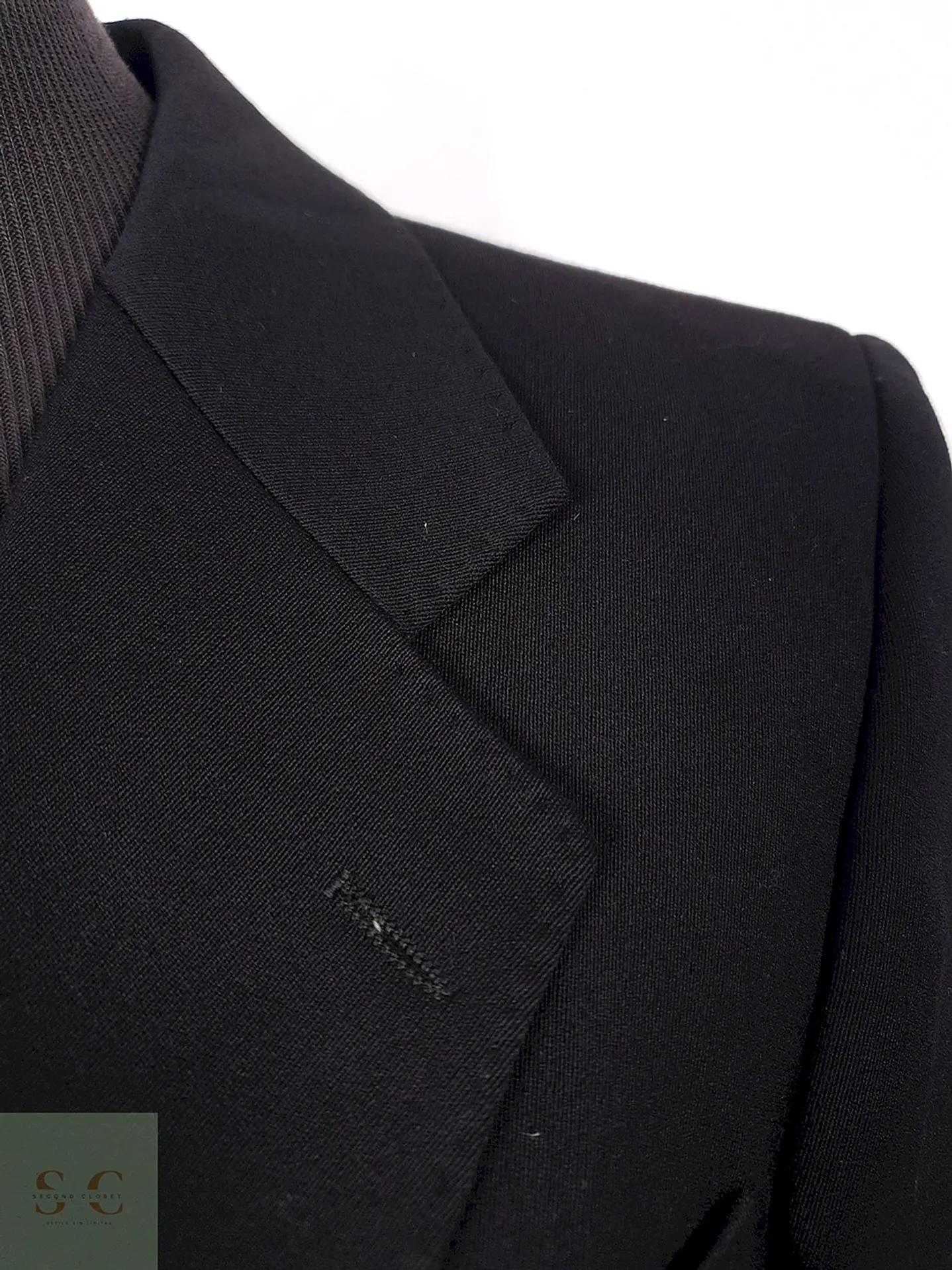 Blazer Romeo Peek Cloppenburg 100% Lana Virgen Negro - Talla S 11