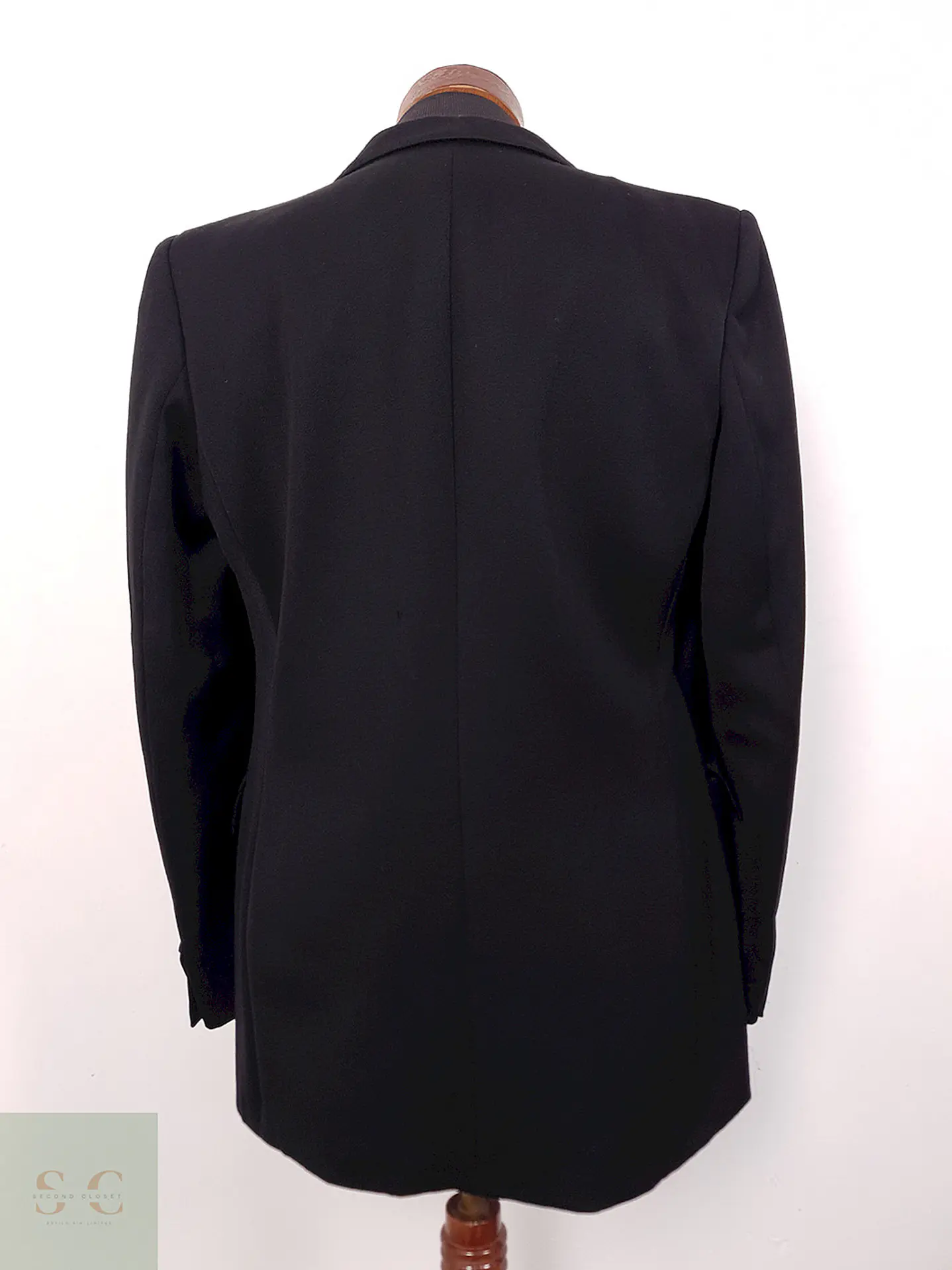 Blazer Romeo Peek Cloppenburg 100% Lana Virgen Negro - Talla S 12