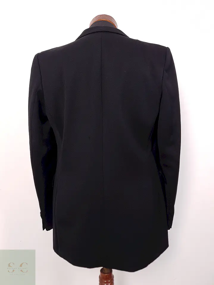 Blazer Romeo Peek Cloppenburg 100% Lana Virgen Negro - Talla S 12